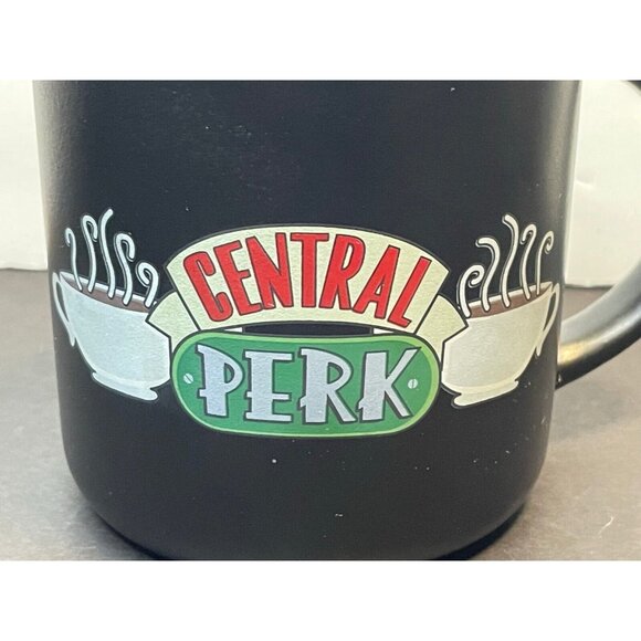 Central Perk Friends stoneware coffee mug Modern Gourmet Foods 3 1/2" TV black - Picture 8 of 9